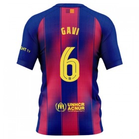 FC Barcelona Gavi 6 Fotbollströjor Hemma tröja 2025-26 Kortärmad